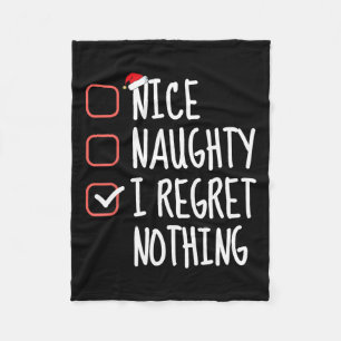 Nice Naughty, ik betreur het dat er niets is van k Fleece Deken