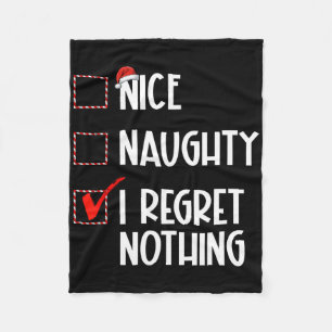 Nice Naughty, ik betreur het dat er niets is van k Fleece Deken