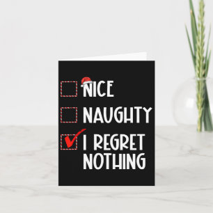 Nice Naughty, ik betreur het dat er niets is van k Kaart