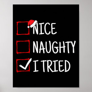 Nice Naughty, ik heb een heerlijk kerstfeest gepro Poster