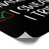 Nice Naughty, ik zweer dat ik een grappige kerstli Poster (Hoek)