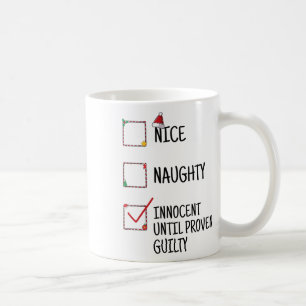 Nice Naughty Innocent tot bewezen Guilty Christma Koffiemok