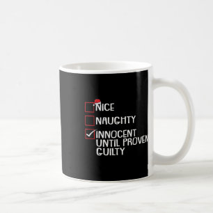 Nice Naughty Innocent tot bewezen Guilty Christma Koffiemok