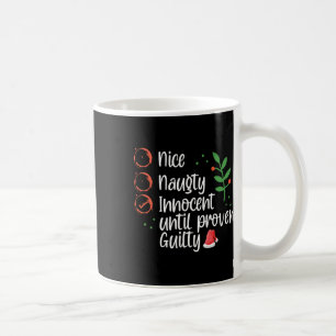 Nice Naughty Innocent tot bewezen Guilty Christma Koffiemok