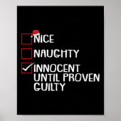 Nice Naughty Innocent tot bewezen Guilty Christma Poster (Voorkant)