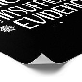 Nice Naughty Insufficient Evidence Christmas Famil Poster (Hoek)