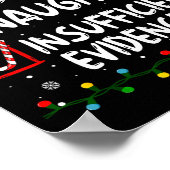 Nice Naughty Insufficient Evidence Christmas Santa Poster (Hoek)