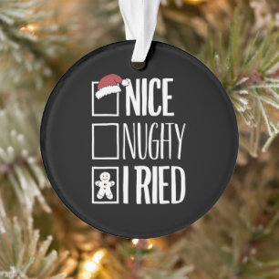 Nice Naughty J'Ai Essayé Père Noël Naughty List No