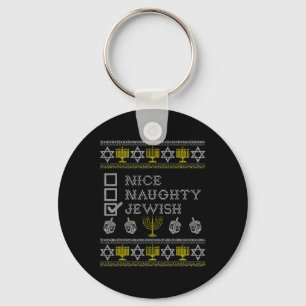 Nice Naughty Jewish Sleutelhanger