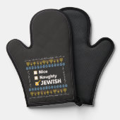 Nice Naughty Juif Hanoukka Ugly Sweater (Recto/Verso)