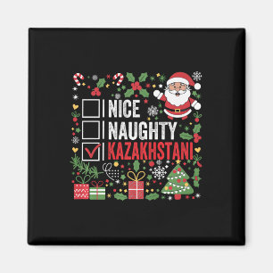 Nice Naughty Kazakhstani Kerstman Kaz Magneet