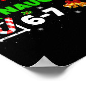 Nice Naughty List 67 Christmas Brainrot Funny 6-7 Poster (Hoek)