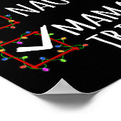 Nice Naughty Mama Tried Kerstlijstkerstman Poster (Hoek)