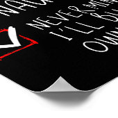 Nice Naughty Never Mind I'll Buy My Own Stuff Chri Poster (Hoek)