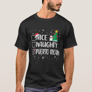 Nice Naughty Puerto Ricaans Snoep voor kerstmis in T-shirt