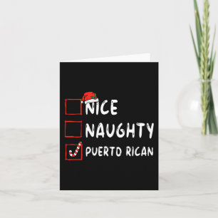 Nice Naughty Puerto Ricaanse kerstman Puerto Rico  Kaart