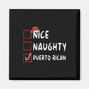 Nice Naughty Puerto Ricaanse kerstman Puerto Rico Magneet