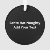 Nice Naughty Santa Hat Humor Vibe (dos)