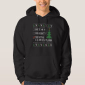 Nice Naughty Santa I Can Explain  Ugly Christmas Hoodie (Voorkant)