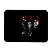 Nice Naughty Serbian Christmas Heritage   Magneet (Horizontaal)