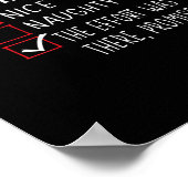 Nice Naughty The Was There Promise Christmas Poster (Hoek)