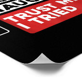 Nice Naughty Trust Me I Tried Santas Naughty List Poster (Hoek)