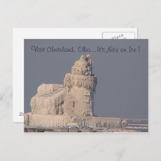 Nice on Ice (Frozen Lighthouse) Briefkaart (Voorkant / Achterkant)