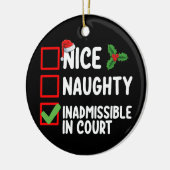 Nice ontoelaatbaar in kerstlijst van het Hof Keramisch Ornament (Links)