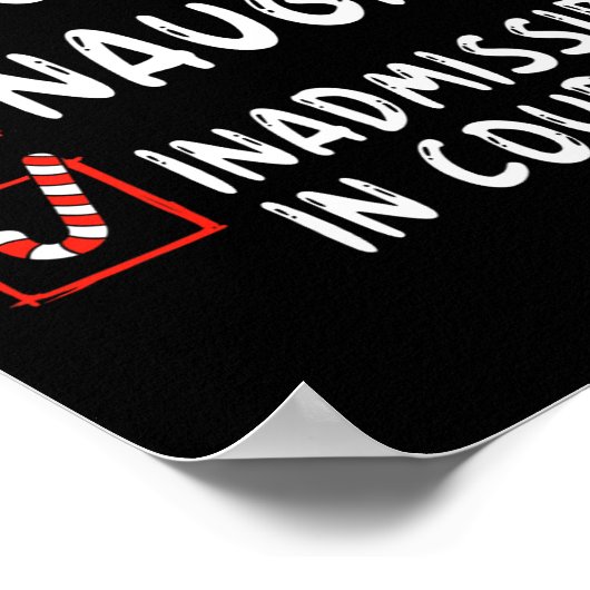 Nice ontoelaatbaar in kerstlijst van het Hof Poster (Hoek)