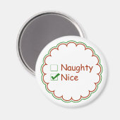 Nice ou Naughty Holiday Magnet (Recto/Verso)