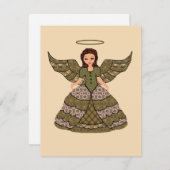 Nice Patchwork Angel Kaart (Voorkant / Achterkant)