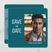 Nice Photo Graduation Invitation Enregistrer la da (Devant / Derrière)