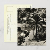 Nice plage réplique carte postale 1950 (Devant / Derrière)