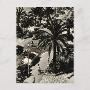 Nice plage réplique carte postale 1950