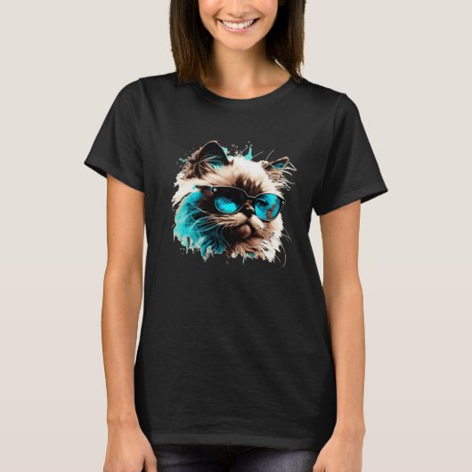 Nice Ragdoll Cat Face T-shirt (Voorkant)
