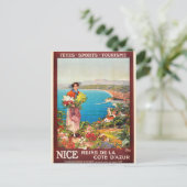  Nice Reine Cote D'Azur Briefkaart (Staand voorkant)