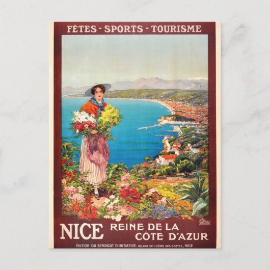  Nice Reine Cote D'Azur Briefkaart (Voorkant)