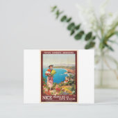  Nice Reine Cote D'Azur Briefkaart (Staand voorkant)