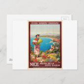  Nice Reine Cote D'Azur Briefkaart (Voorkant / Achterkant)