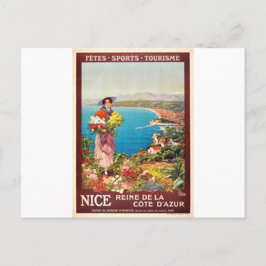  Nice Reine Cote D'Azur Briefkaart (Voorkant)