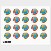  Nice Reine Cote D'Azur Ronde Sticker (Vel)