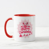 Nice Santa Claus flake de neige MUG (Gauche)