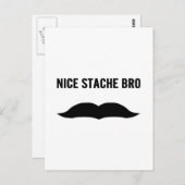 Nice Stache Bro Briefkaart (Voorkant / Achterkant)