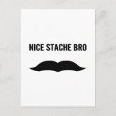Nice Stache Bro Briefkaart (Voorkant)