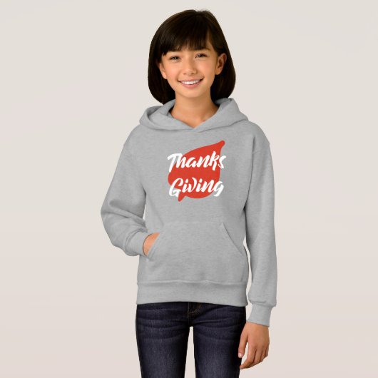 Nice Texte Thanksgiving Typographie sur Sweat - sh (Devant entier)