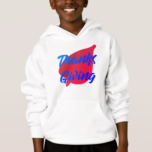 Nice Texte Thanksgiving Typographie sur Sweat - sh (Devant)