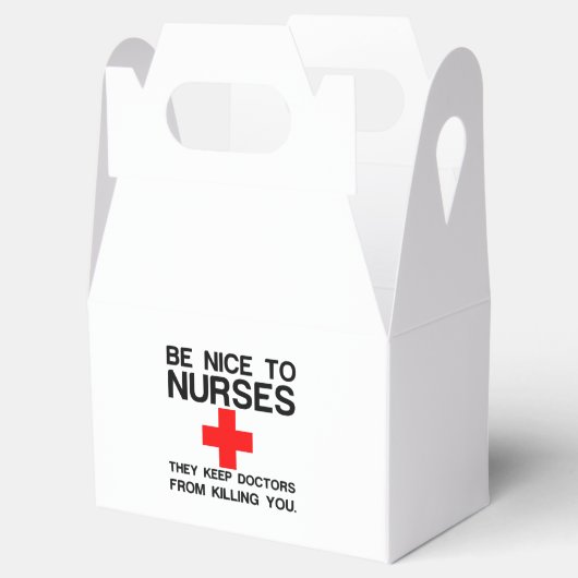 NICE TO NURSES BEDANKDOOSJES (Geopend)