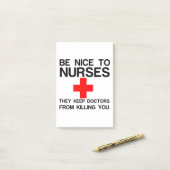 NICE TO NURSES POST-IT® NOTES (Op bureau)