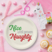 Nice tot bewezen aughty - Bord papier (Feest)