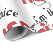 Nice verpleegster cadeaupapier (Rol Hoek)